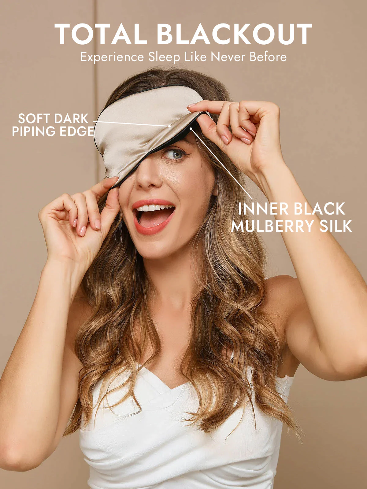 100% Mulberry Silk Elastic Band Sleep Eye Mask - Image 32