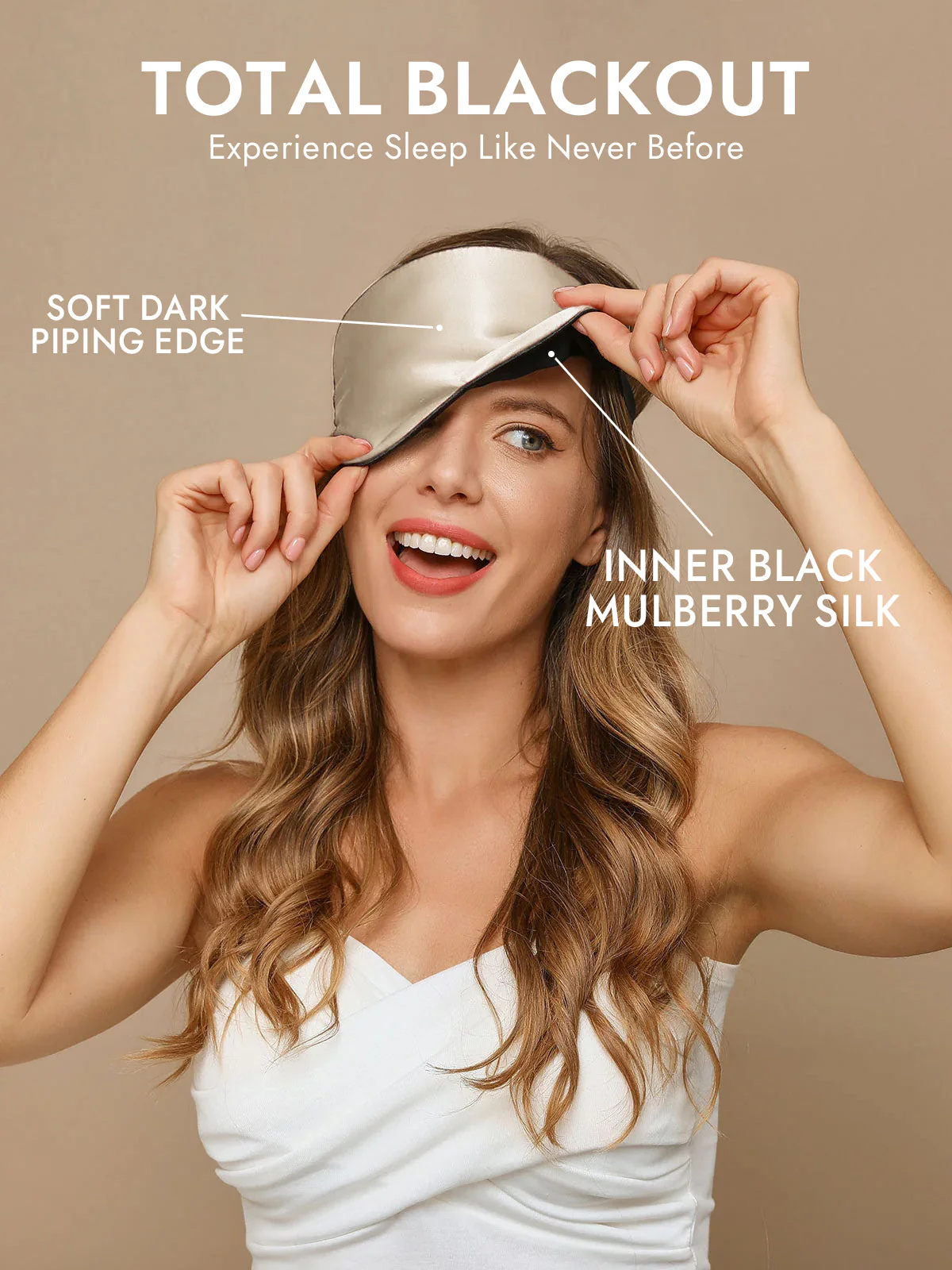 100% Mulberry Silk Elastic Band Sleep Eye Mask - Image 50