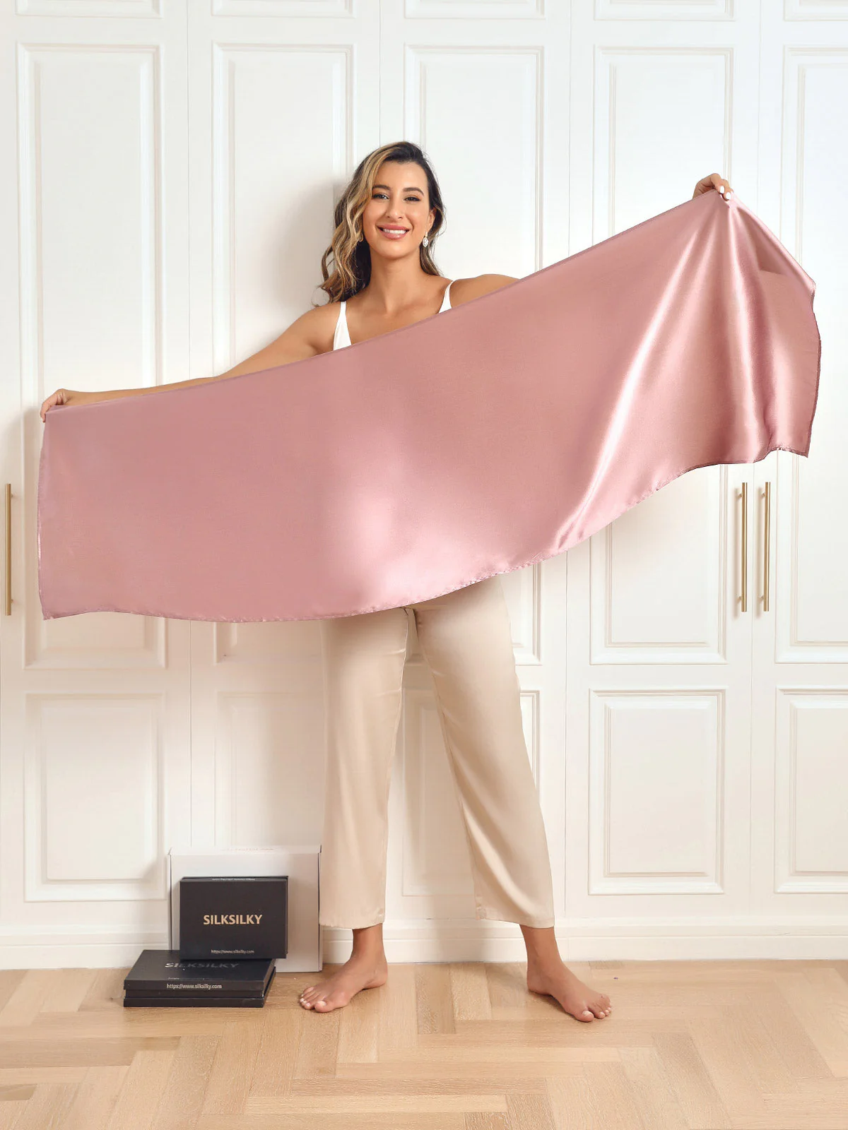 100% Mulberry Silk Rectangle Long Scarf/Shawl 170x53cm/67 - Image 46