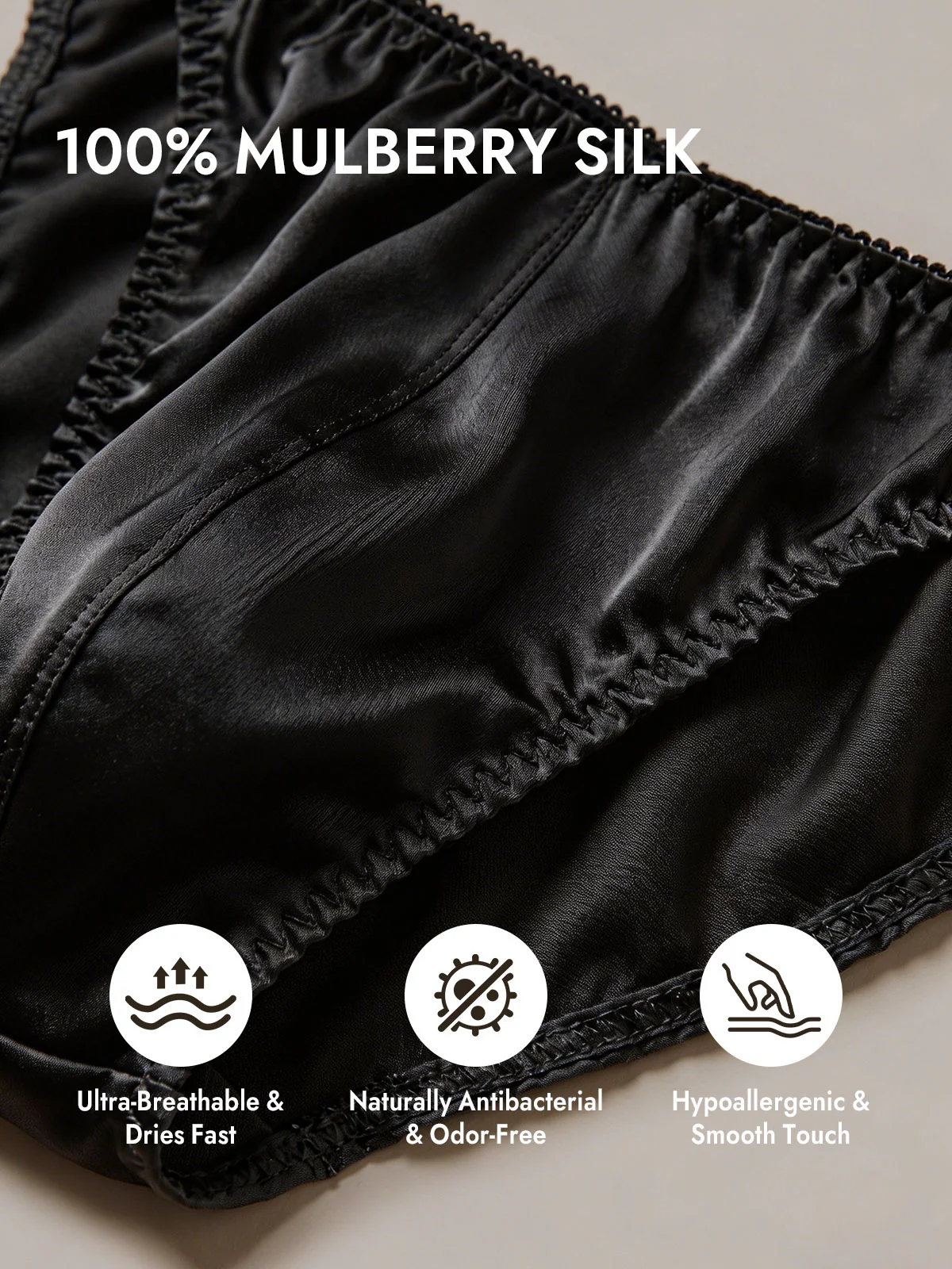 100% Mulberry Silk String Men's Underwear - Image 4