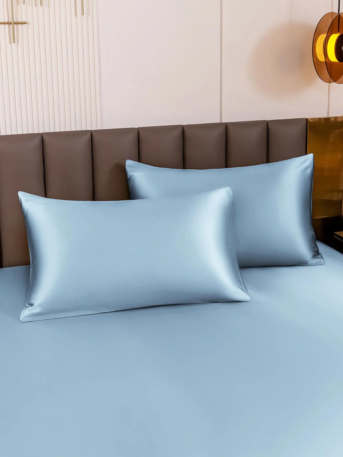 2Pcs 19Momme 100% Mulberry Silk Pillowcases Bundle - Envelope - Image 100