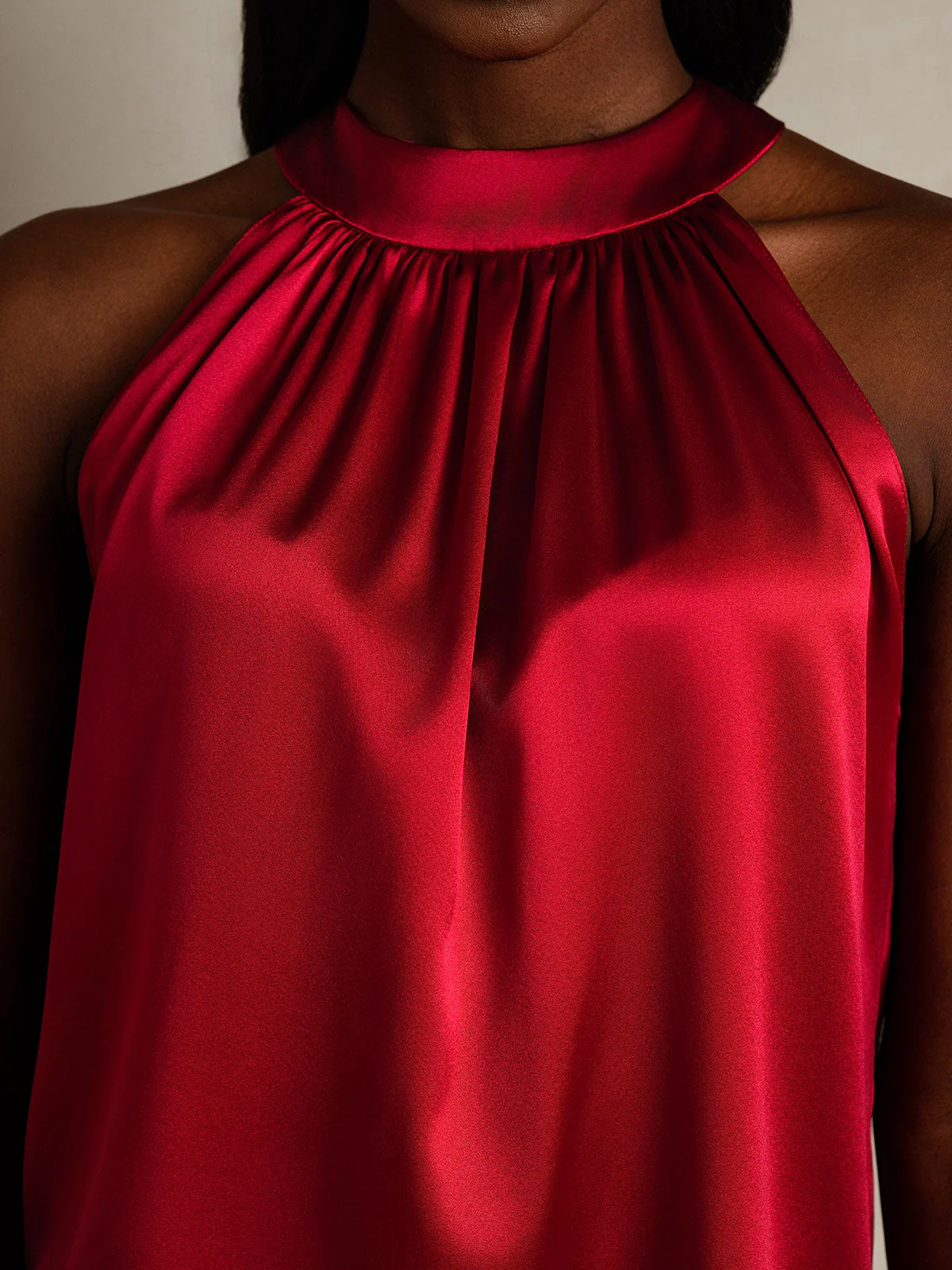 19Momme Silk Sleeveless Halter Neck Women's Top - Image 44