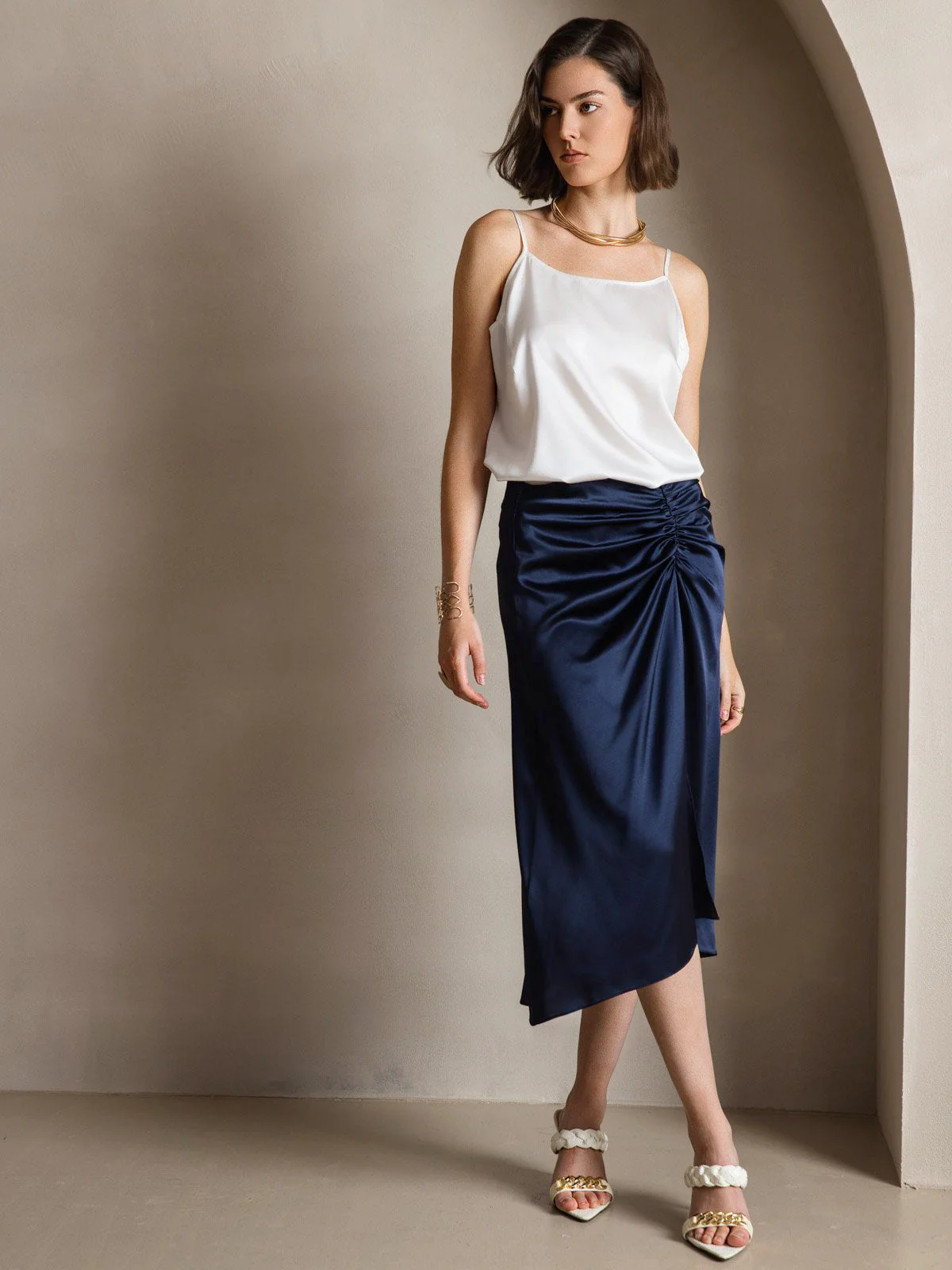 19Momme Silk Spaghetti Strap Camisoles - Image 17