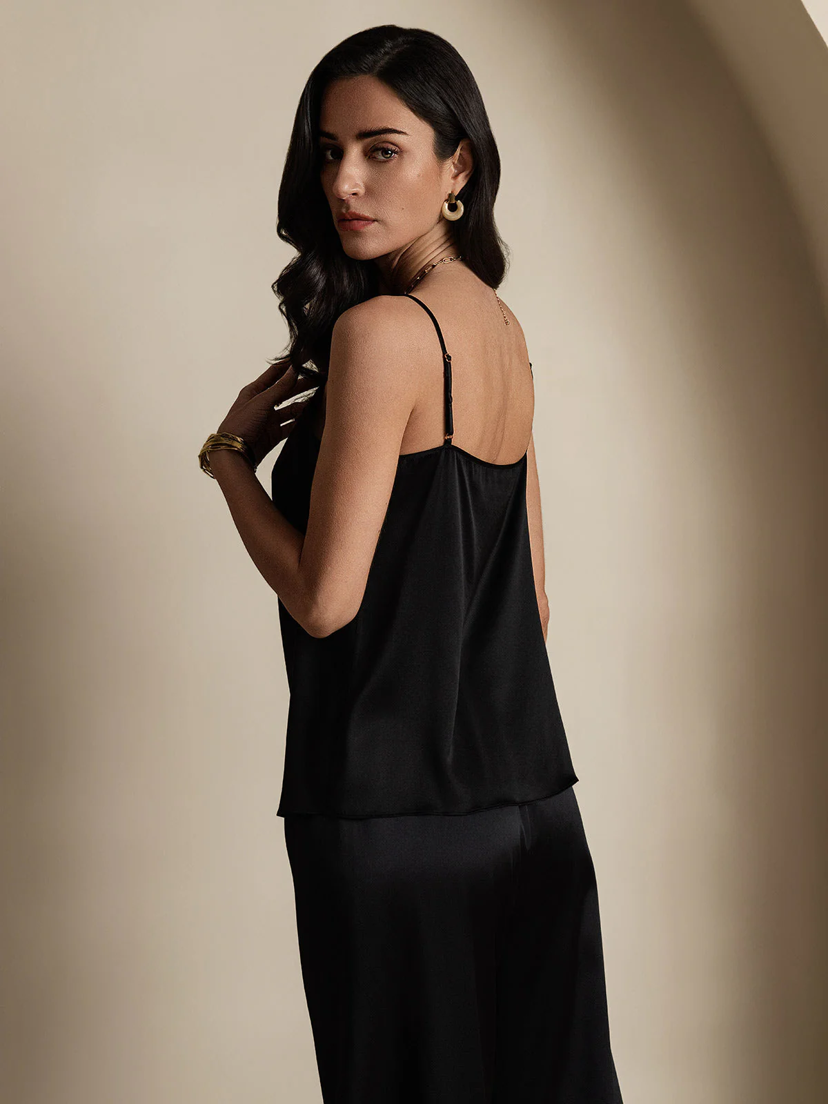 19Momme Silk Spaghetti Strap Camisoles - Image 19