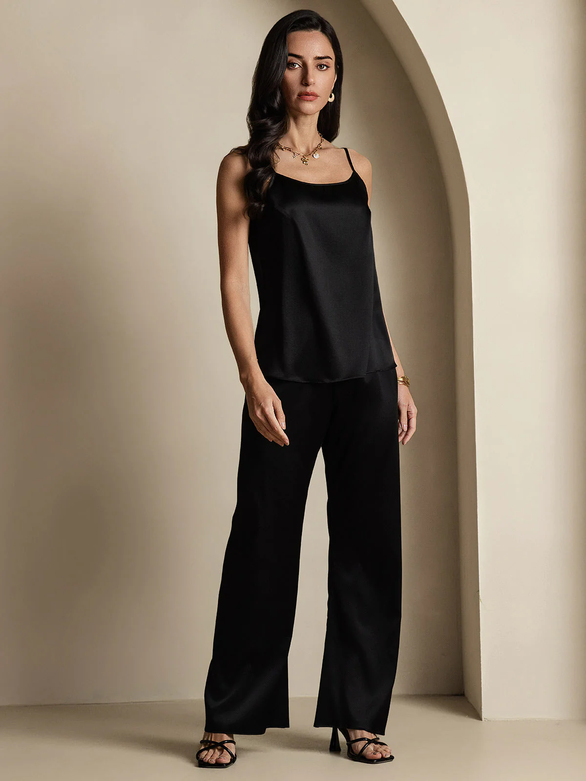19Momme Silk Spaghetti Strap Camisoles - Image 24