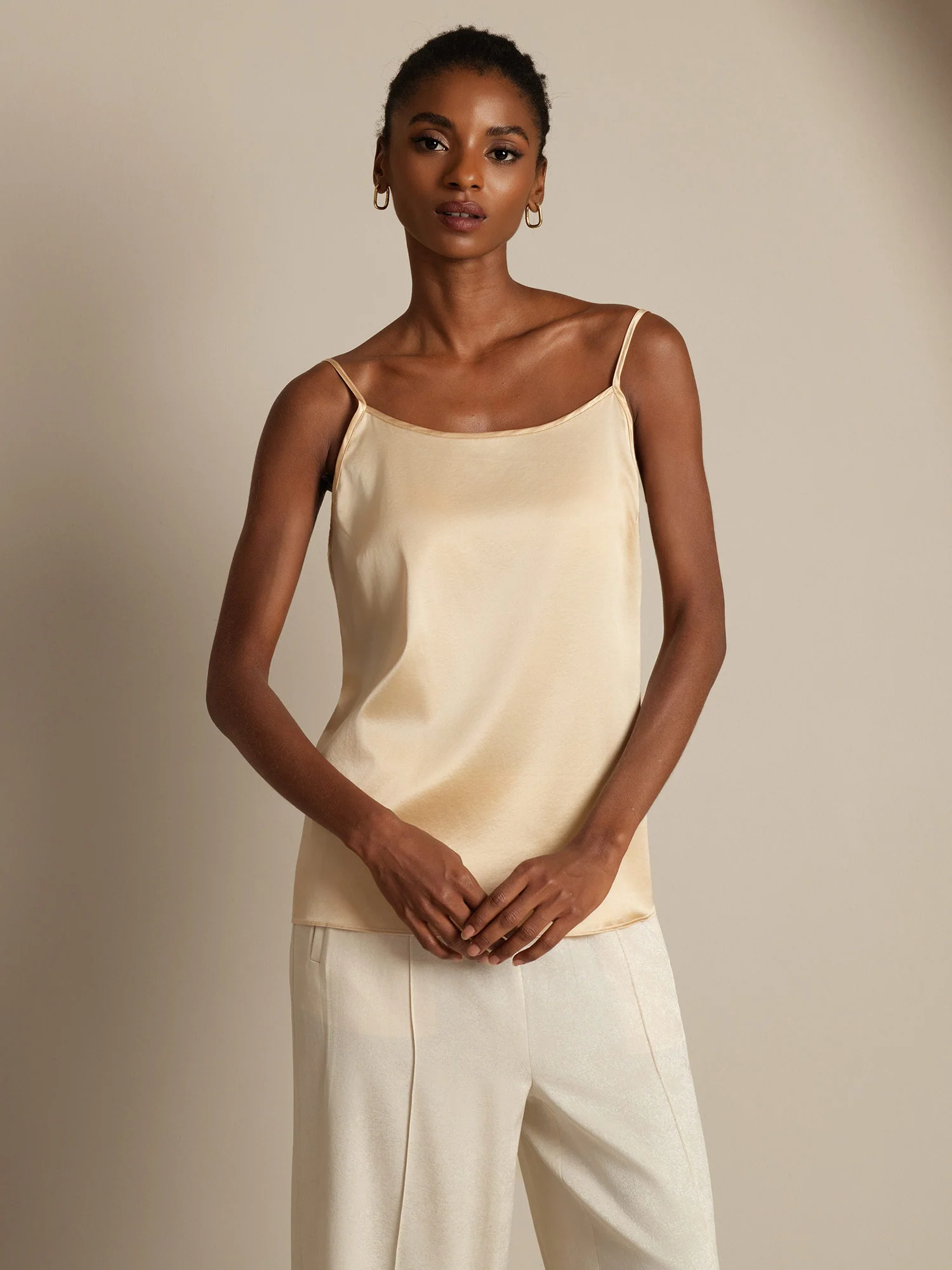 19Momme Silk Spaghetti Strap Camisoles - Image 56