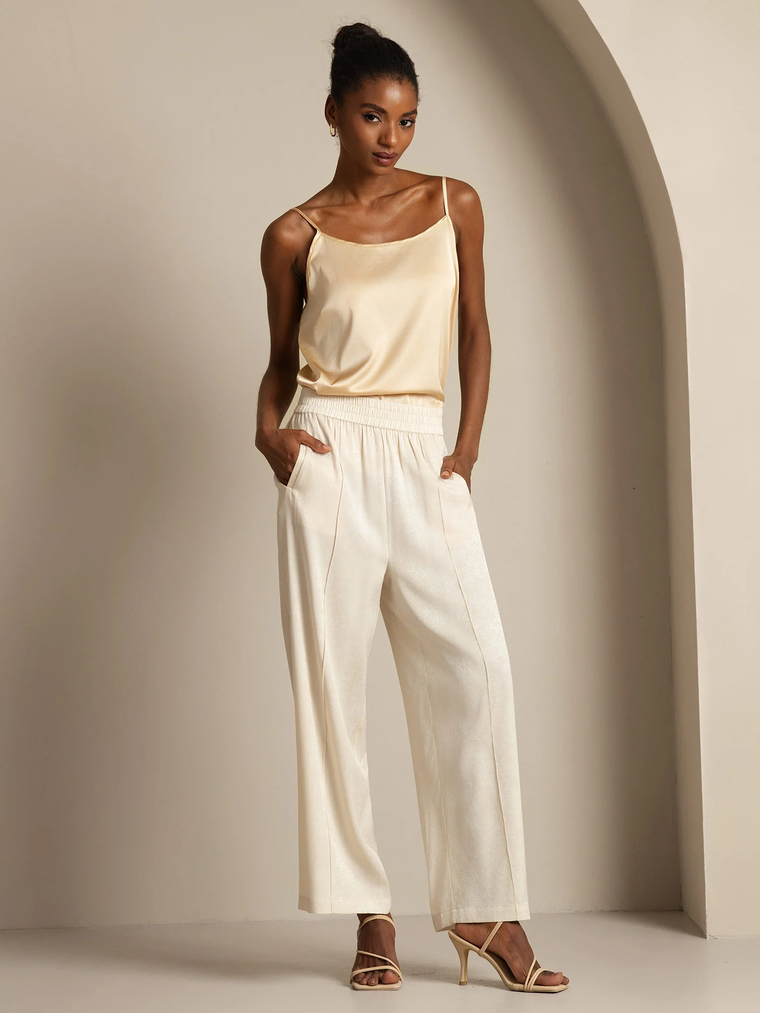 19Momme Silk Spaghetti Strap Camisoles - Image 61