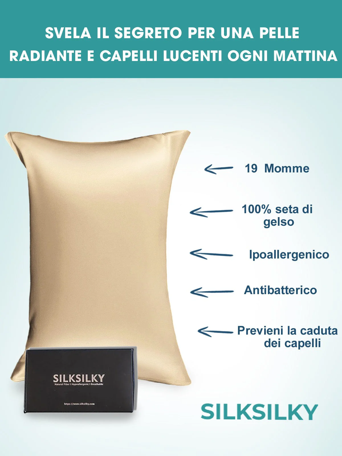 100% Mulberry Silk Pillowcase with Envelope Closure - Image 69