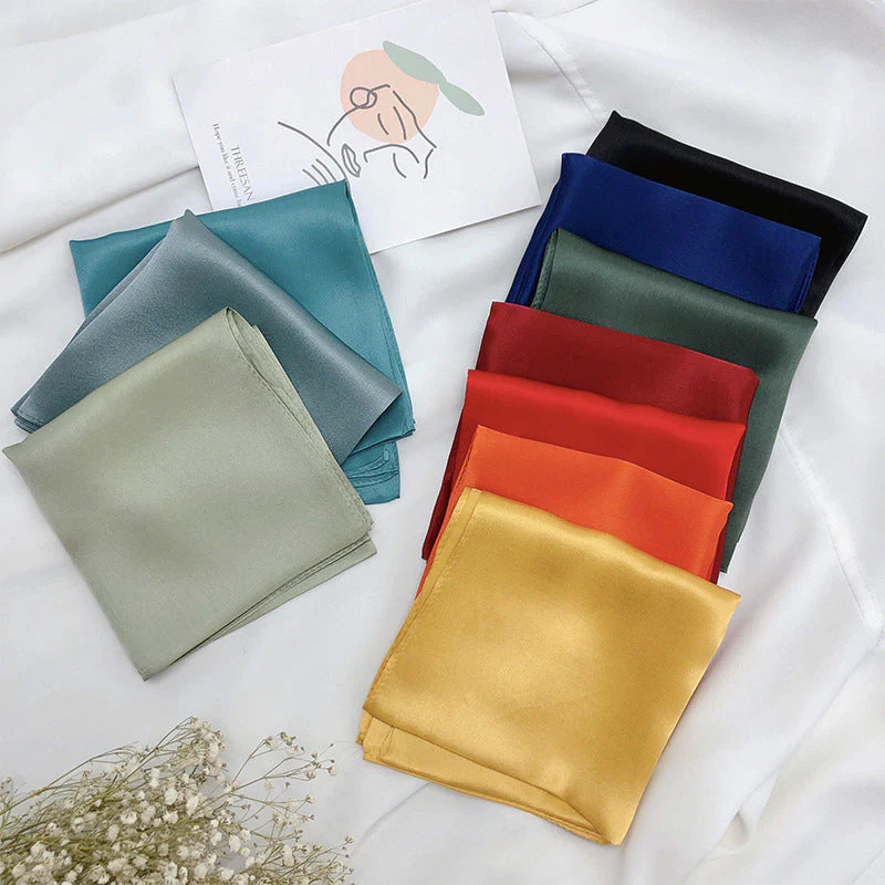 100% Mulberry Silk Square Scarf 53x53cm/21 - Image 6