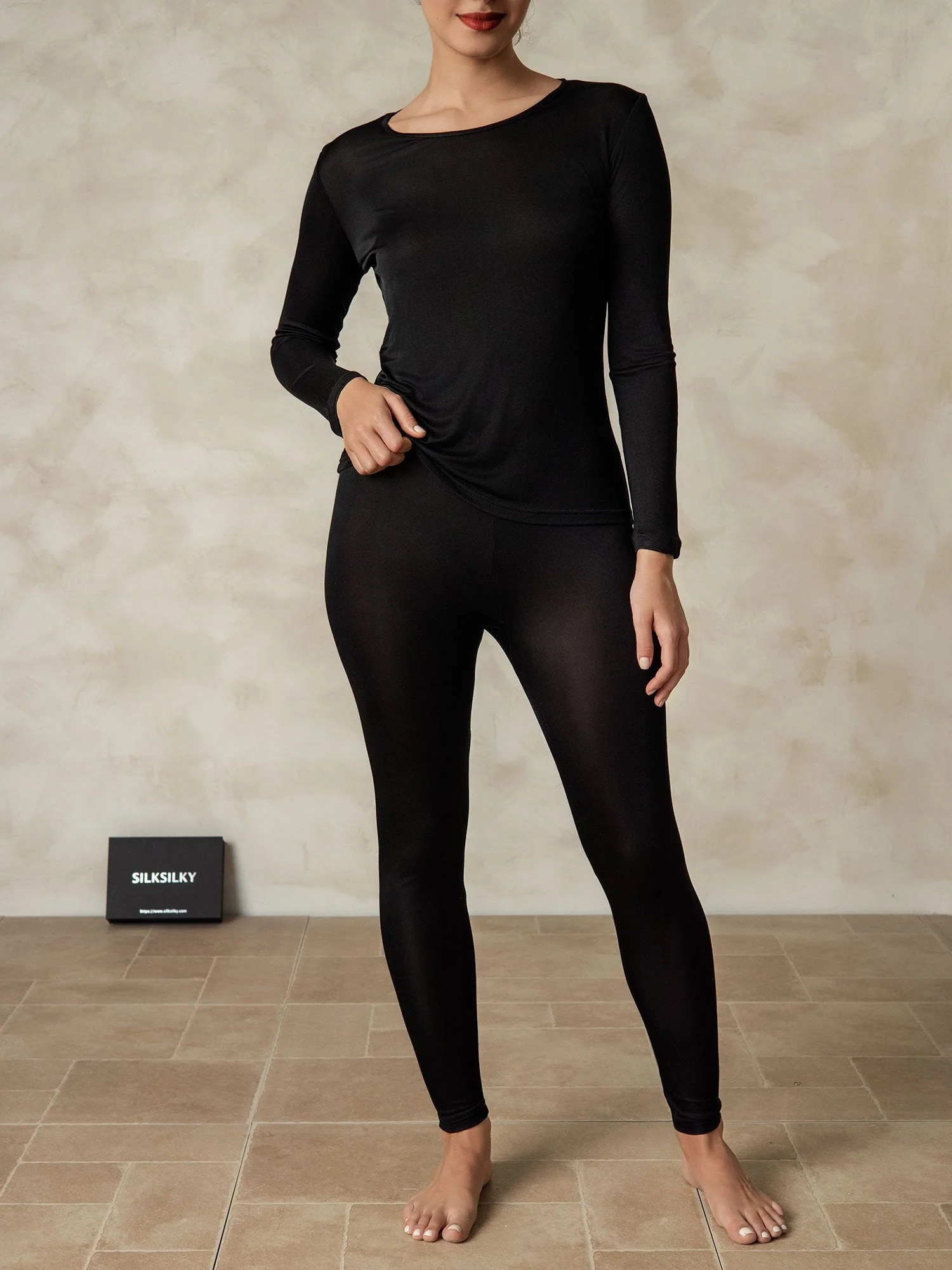 Women's Silk Jersey Long Sleeve Long Johns